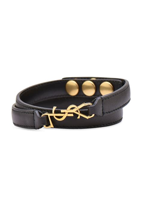 ysl leather bracelet|yves saint laurent bracelets.